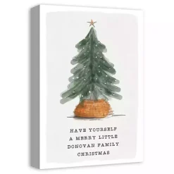Christmas Art & Wall Decor>Kirklands Home Personalized Merry Little Christmas Canvas Print