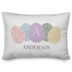 Easter Decorations>Kirklands Home Personalized Monogram Egg Indoor/Outdoor Pillow Multi