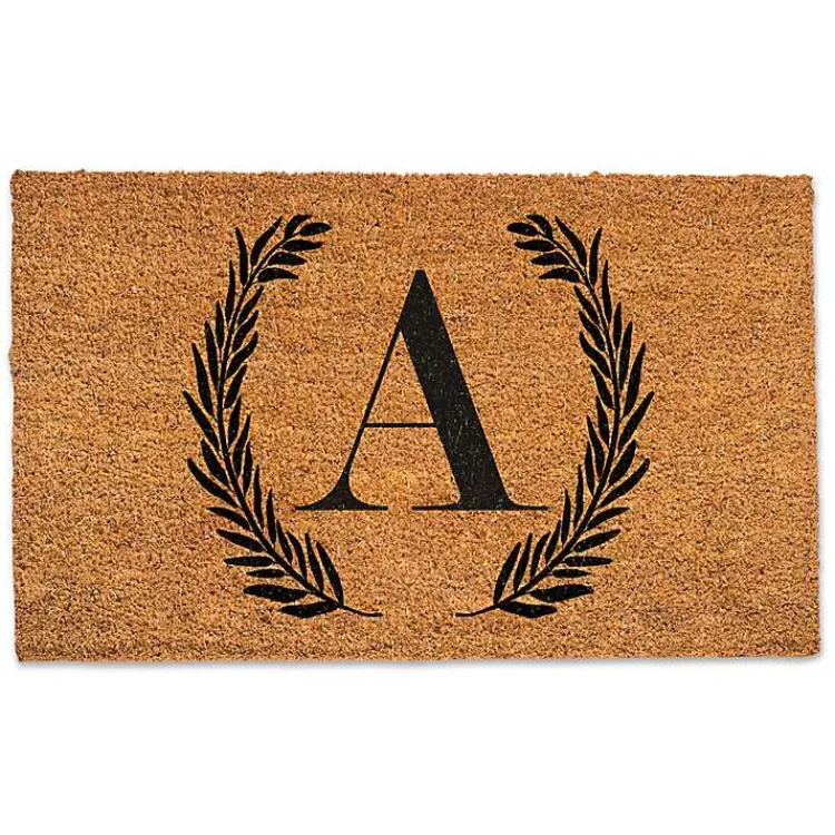 Kirklands Home Personalized Monogram Laurel Doormat Hot