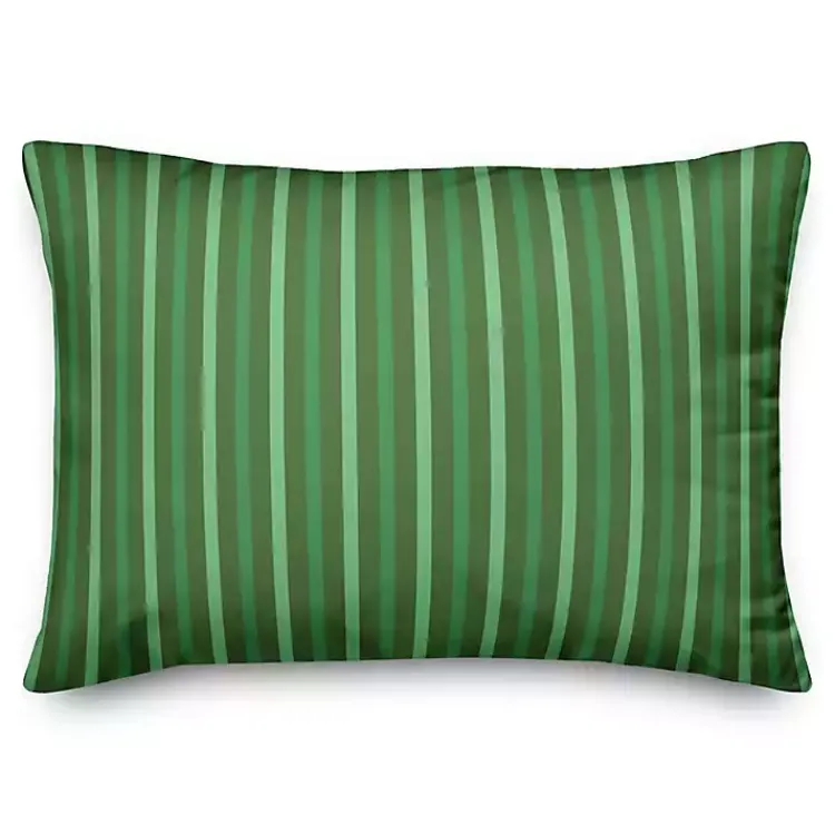 St Patricks Day Decorations>Kirklands Home Personalized Monogram Shamrock Stripe Pillow
