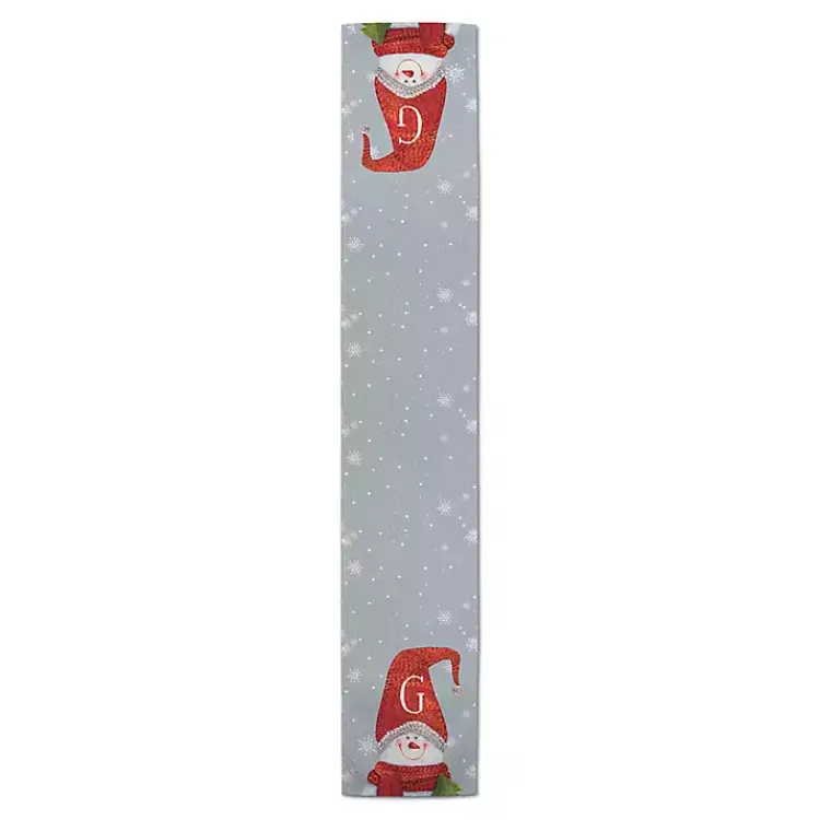 Christmas Dining & Entertaining>Kirklands Home Personalized Monogram Snowman Table Runner, 90 in.