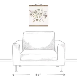 Kirklands Home Personalized Monogram Tree Branch Teakwood Print New