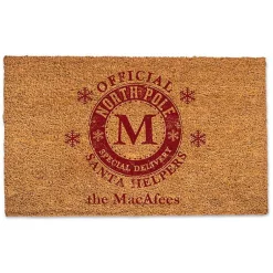 Outdoor Christmas Decorations>Kirklands Home Personalized Official Santa Helpers Doormat