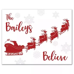 Christmas Art & Wall Decor>Kirklands Home Personalized Our Family Believes Wall Plaque