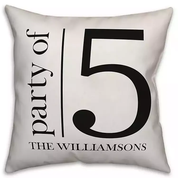 Kirklands Home Personalized Party of Five Pillow Discount