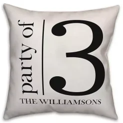 Pillows>Kirklands Home Personalized Party of Three Pillow