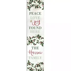 Outdoor Christmas Decorations>Kirklands Home Personalized Peace Love & Joy Porch Board