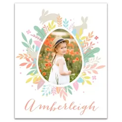 Easter Decorations>Kirklands Home Personalized Photo Egg Wreath Canvas Print