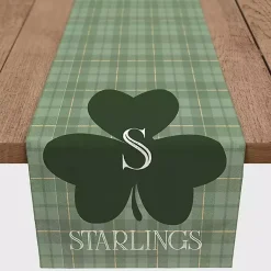 St Patricks Day Decorations>Kirklands Home Personalized Plaid Clover Table Runner, 72 in.