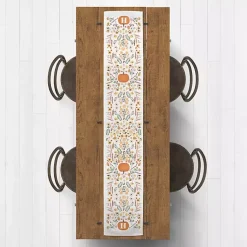 Fall>Kirklands Home Personalized Pumpkin Floral Table Runner, 72 in.