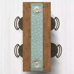 Christmas Dining & Entertaining>Kirklands Home Personalized Retro Santa Table Runner, 72 in. Blue
