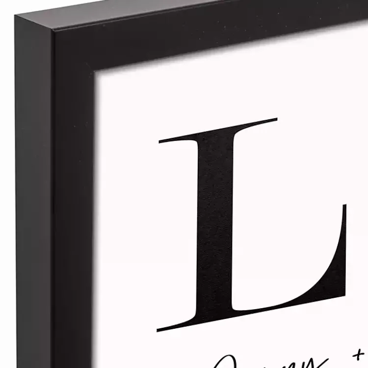 Kirklands Home Personalized Simple Love Framed Canvas Wall Plaque