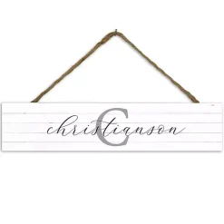 Kirklands Home Personalized Simple Monogram Wall Plaque White Sale