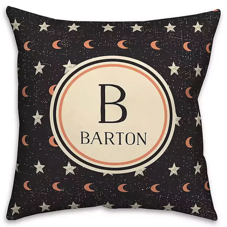 Halloween>Kirklands Home Personalized Star and Moon Halloween Pillow