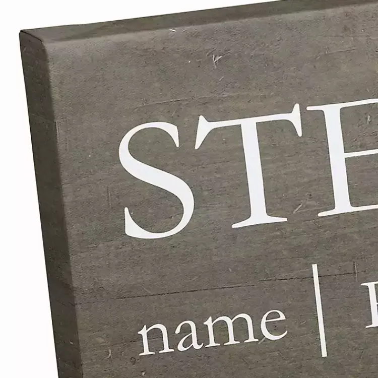 Kirklands Home Personalized Stepdad Definition Canvas Wall Plaque