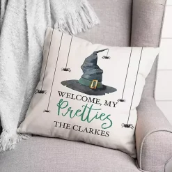 Halloween>Kirklands Home Personalized Welcome My Pretties Outdoor Pillow