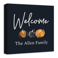 Fall>Kirklands Home Personalized Welcome Pumpkin Harvest Wall Art