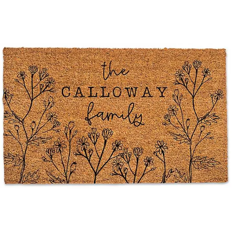 Kirklands Home Personalized Wildflower Doormat Outlet