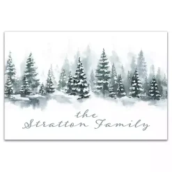 Christmas Art & Wall Decor>Kirklands Home Personalized Winter Tree Landscape Canvas Print