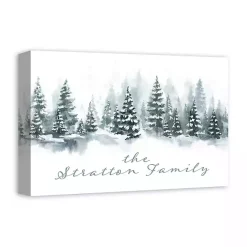 Christmas Art & Wall Decor>Kirklands Home Personalized Winter Tree Landscape Canvas Print