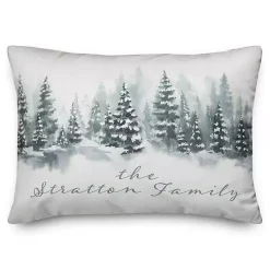 Christmas Pillows>Kirklands Home Personalized Winter Tree Landscape Pillow