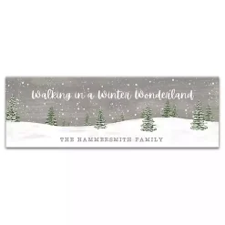 Christmas Art & Wall Decor>Kirklands Home Personalized Winter Wonderland Canvas Wall Plaque