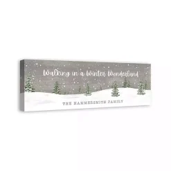 Christmas Art & Wall Decor>Kirklands Home Personalized Winter Wonderland Canvas Wall Plaque