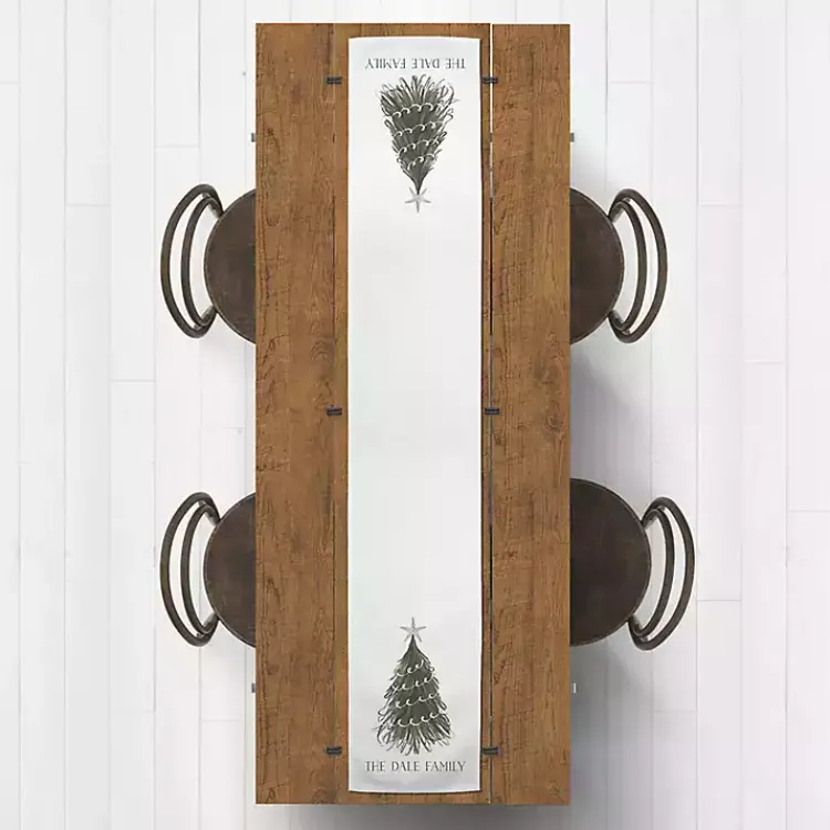 Christmas Dining & Entertaining>Kirklands Home Personalized Wispy Tree Table Runner, 72 in.