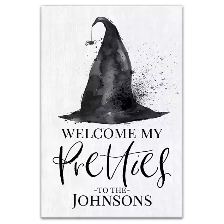 Halloween>Kirklands Home Personalized Witch Hat Halloween Wall Art