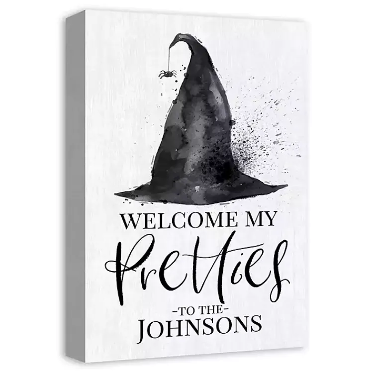 Halloween>Kirklands Home Personalized Witch Hat Halloween Wall Art