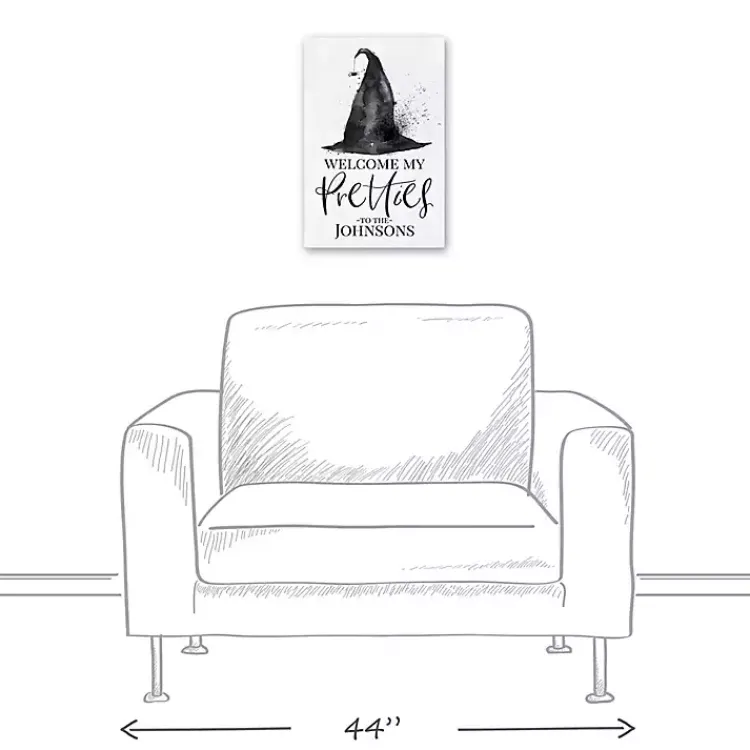 Halloween>Kirklands Home Personalized Witch Hat Halloween Wall Art