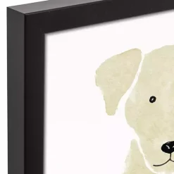 Kirklands Home Personalized Yellow Labrador Canvas Wall Plaque Clearance