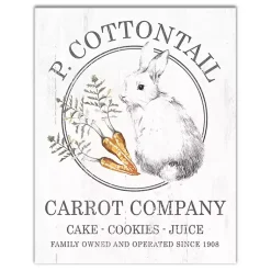 Easter Decorations>Kirklands Home Peter Cottontail Carrot Company Canvas Art Print