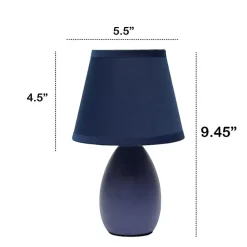 Kirklands Home Petite Oblong Table Lamps, Set of 2 Blue Online