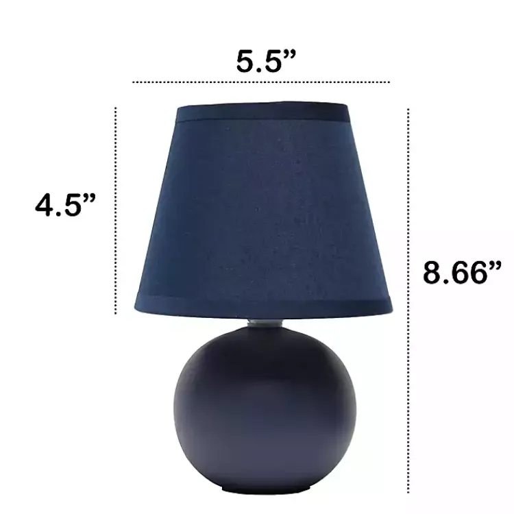 Kirklands Home Petite Orb Ceramic Table Lamp Blue Best