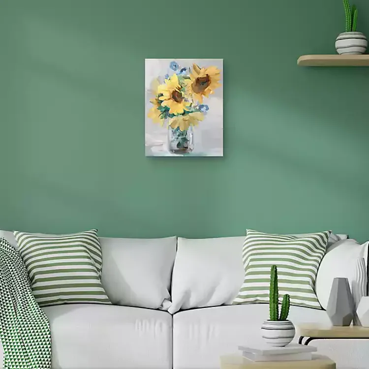 Kirklands Home Petite Fleurs Sunflower II Canvas Art Print, 16x20