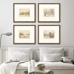Kirklands Home Petite Landscapes Framed Art Prints, Set of 4 Hot