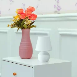 Kirklands Home Petite Off Orb Ceramic Table Lamp White Hot