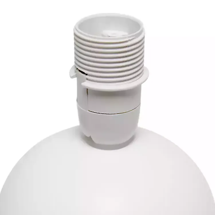 Kirklands Home Petite Off Orb Ceramic Table Lamp White Hot