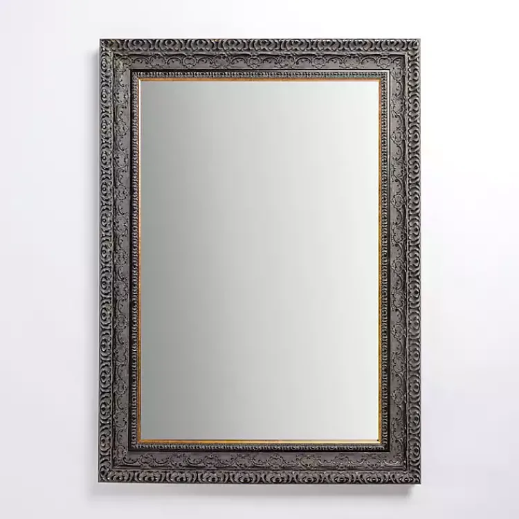 Kirklands Home Pewter Vintage Wall Mirror Gray Discount