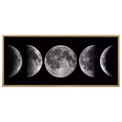 Kirklands Home Phases of the Moon Framed Canvas Art Print Discount