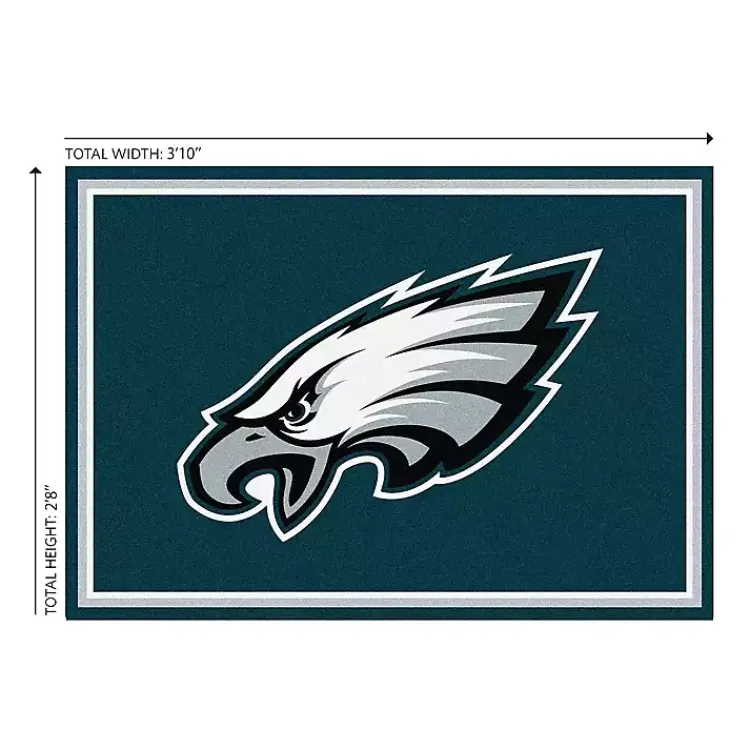 Kirklands Home Philadelphia Eagles Area Rug, 3x4 Green Hot