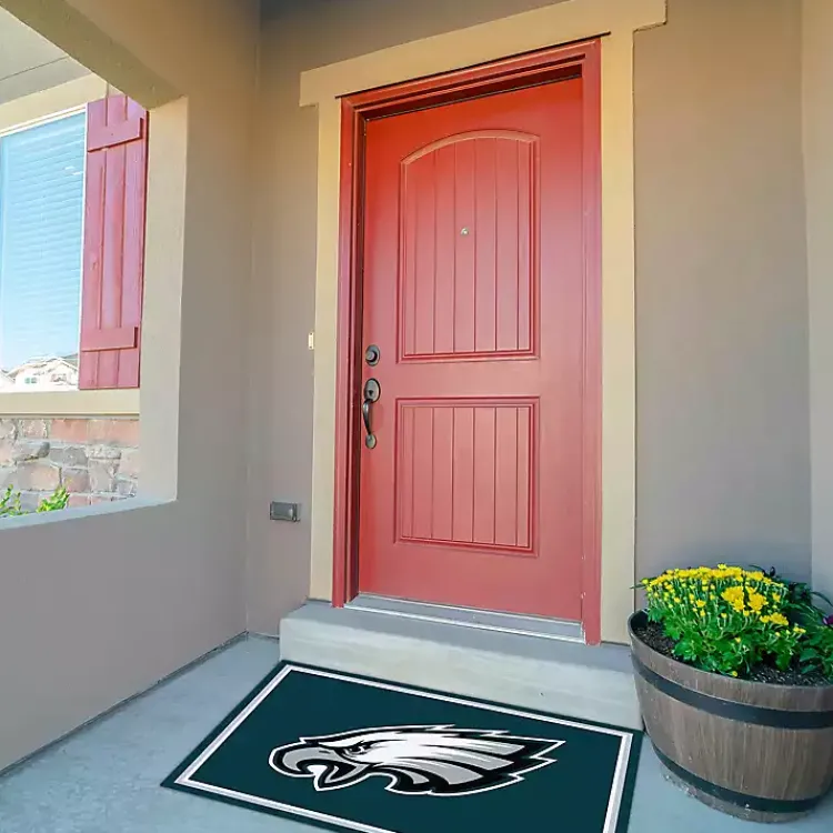 Kirklands Home Philadelphia Eagles Area Rug, 3x4 Green Hot
