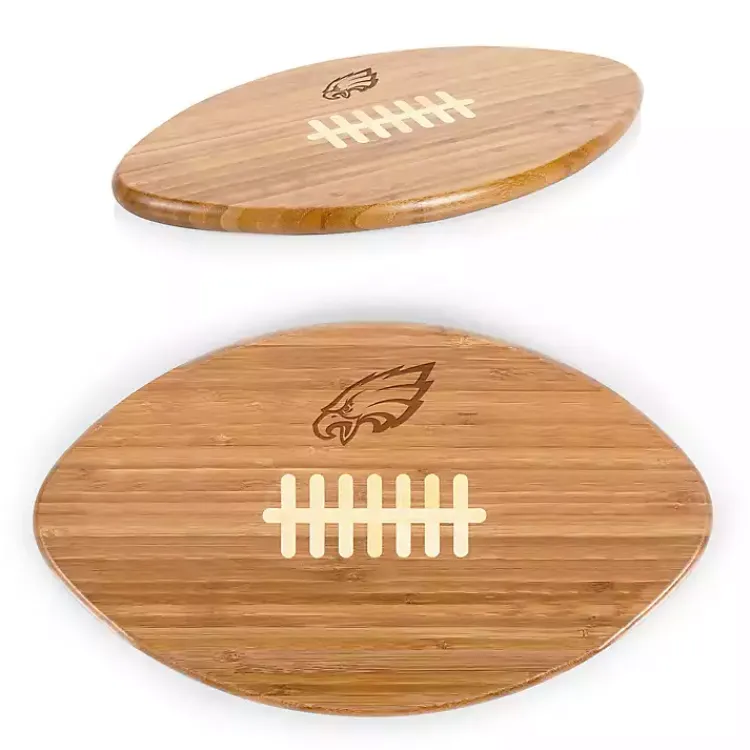 Kirklands Home Philadelphia Eagles Bamboo Football Cutting Board Tan Online
