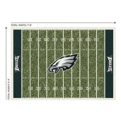 Kirklands Home Philadelphia Eagles Home Field Area Rug, 6x8 Green Best