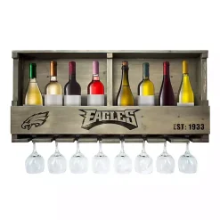 Kirklands Home Philadelphia Eagles Reclaimed Wood Bar Shelf Gray Sale