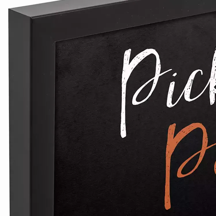 Halloween>Kirklands Home Pick Your Poison Framed Canvas Art Print Black
