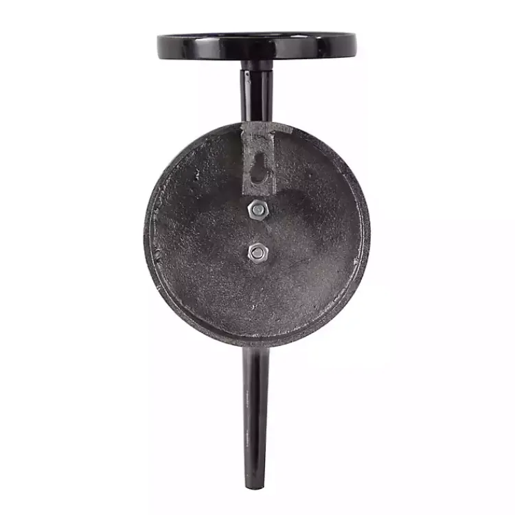 Sconces>Kirklands Home Pierre Polished Stem Sconce Black
