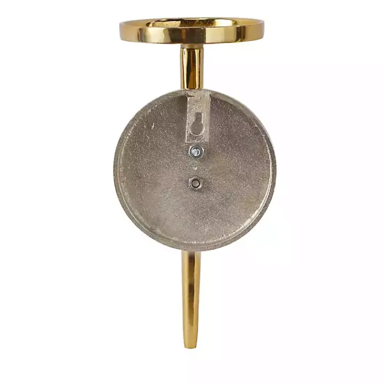 Sconces>Kirklands Home Pierre Polished Stem Sconce Gold