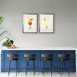 Kirklands Home Pina Colada Framed Art Print Yellow Clearance